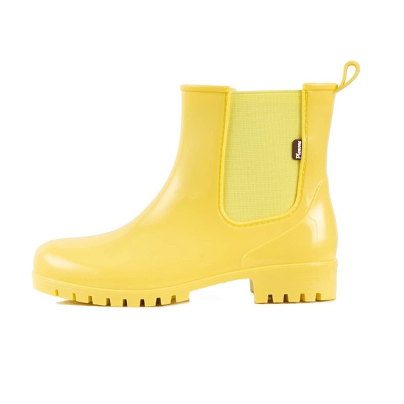 Planone Short Rain Boots for Women and Waterproof Garden Shoes Cream Yellow  New - Picture 4 of 6